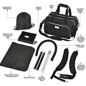 *NWT* Bubbly Bambina Diaper Bag Backpack - Portable 3 in 1 Diaper Bag